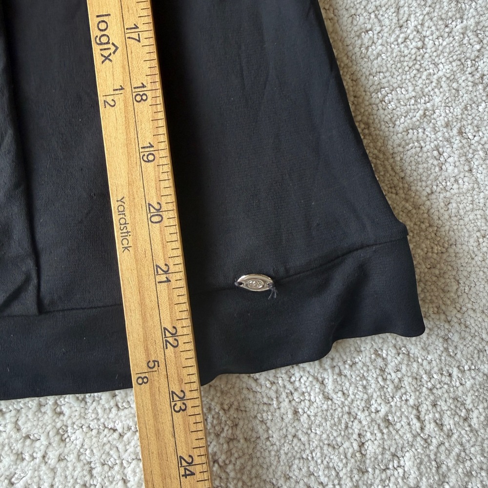 Gucci Pleated Front Top Women XS Black Long Sleeve Viscose 184193 X6073 - Picture 15 of 16